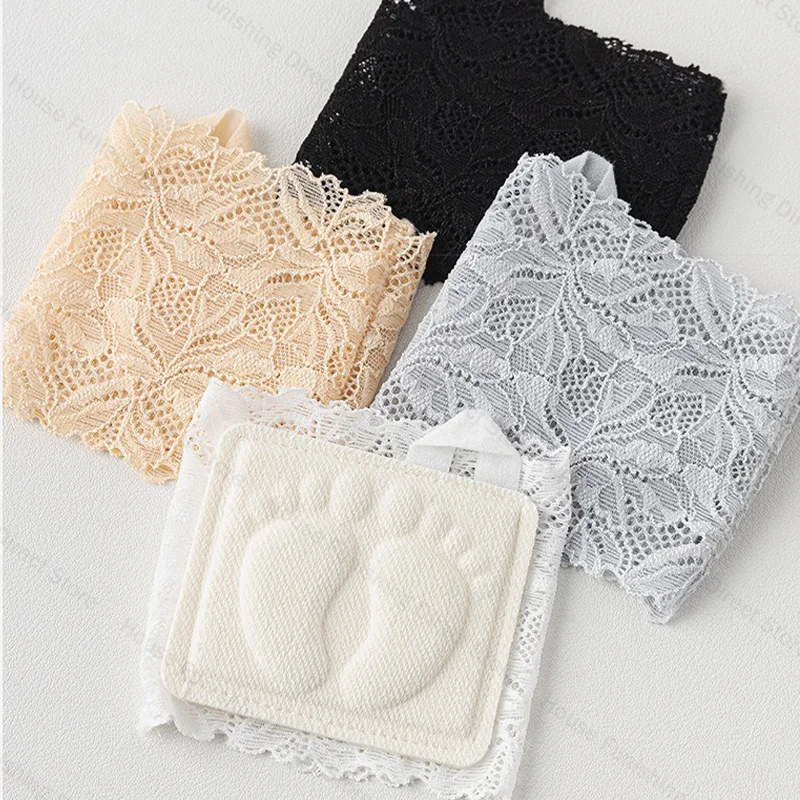Summer Thin Lace Invisible Socks Split Toe Forefoot Socks for Women High Heel Slippers Shoes Breathable Lace Socks for Halloween image 2