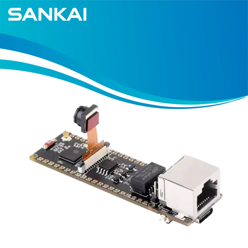 Waveshare ESP32-S3-ETH Camera Board, PoE RJ45, 10/100M W5500, OV2640/OV5640, Pico HAT