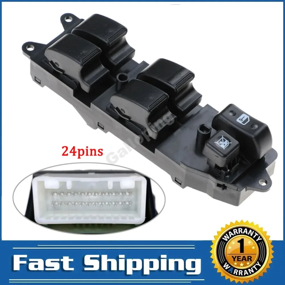Interruptor de control de ventanilla eléctrica para coche, botón elevador de cristal delantero izquierdo para Toyota Coralla Verso 2004 - 2007, accesorios para coche