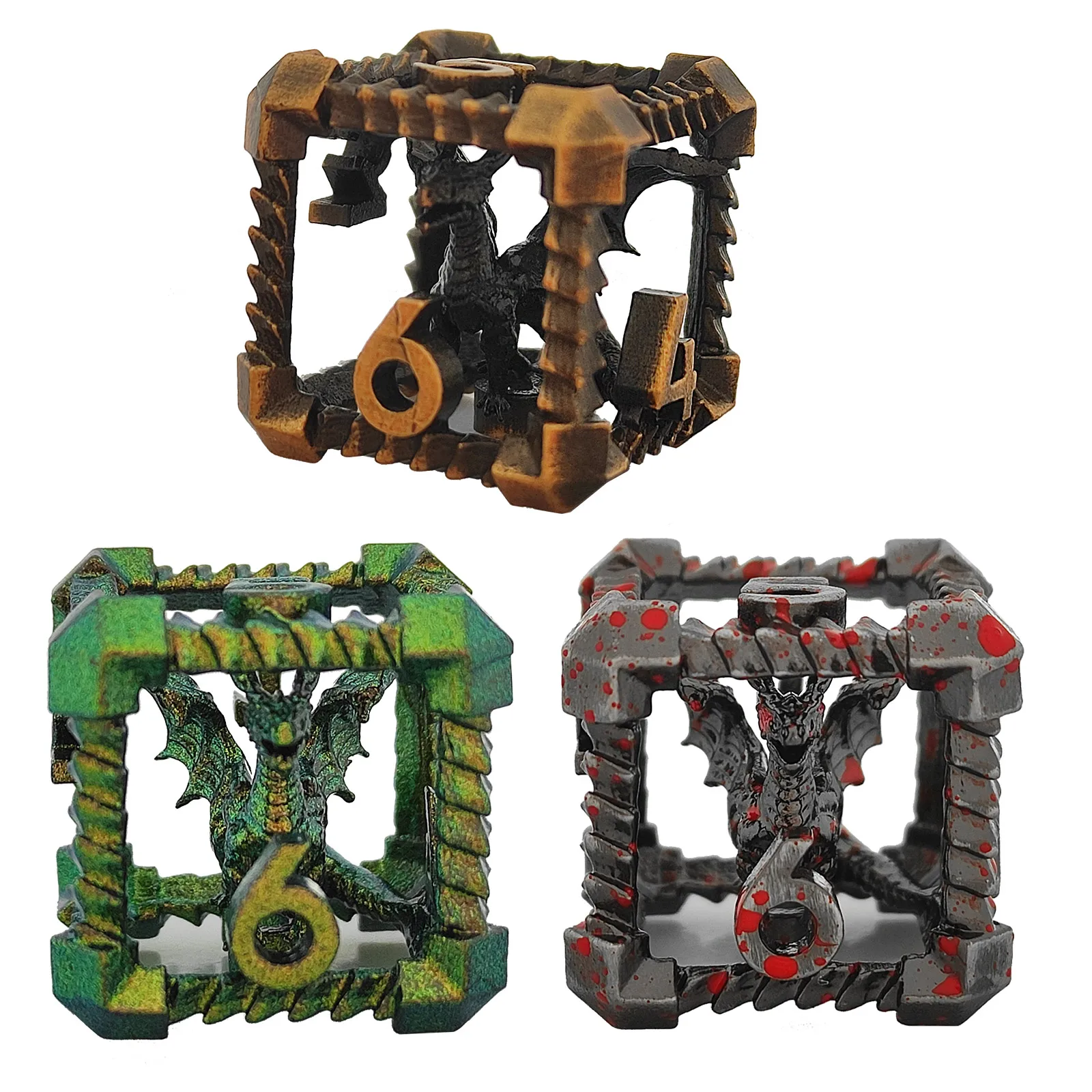 

DND Dice Set Metal Hollow Pterosaur TRPG D&D Board Games Dungeons Dragons TRPG D20 Polyhedral Digital Teaching Dice Accessory