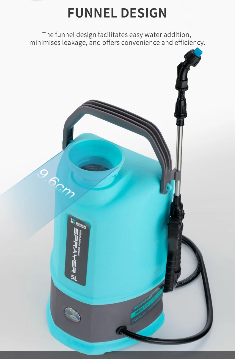 DIVEDEER 5/8/10L Elektrisches Sprühgerät Garten Landwirtschaftliche Bewässerungssprühgerät Wiederaufladbare Batterie Desinfektion Pestizidspender – Detail 12