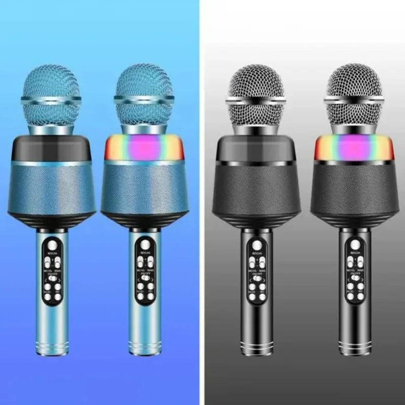 Mode draagbare draadloze zangrecorder microfoon Lange batterijduur Aluminium handmicrofoon voor computer