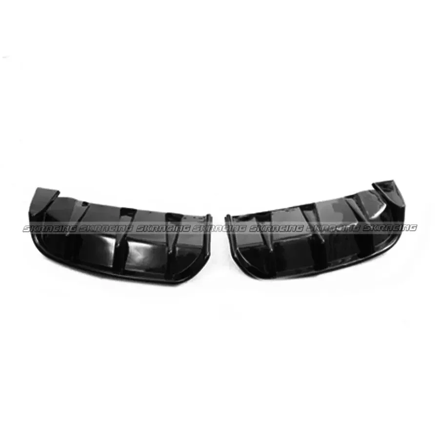 Glossy Black FRP Rear Bumper Splitter Diffuser BodyKit Fits For Ford Mustang Mach-E 2021-2023   Decorative Protective