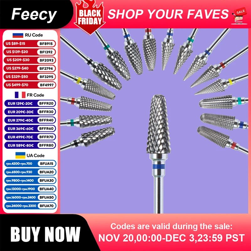 

Твердосплавные фрезы для ногтей инструменты для удаления гель-лака 3/32 дюймов пилки для дизайна ногтей фреза для кутикулы для маникюра и педикюра