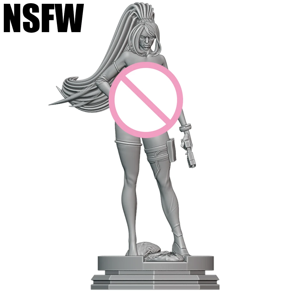 

NSFW Milky Way Soldier Sexy Lady 1/24 Scale Resin Figure Model Kit Unassembled Unpainted Doll 3D Print DIY Statue Crafts Toy