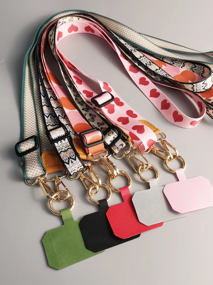 Simple Ins style Phone Lanyard Adjustable Neck Strap Crossbody Anti-lost Mobile Phone Rope for All Cell Phone Cases Accessory