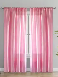 1pc Solid Color Contemporary Simple Sheer Curtain, Lightweight Semi-Transparent Partition Curtain, Curtains for Living Room