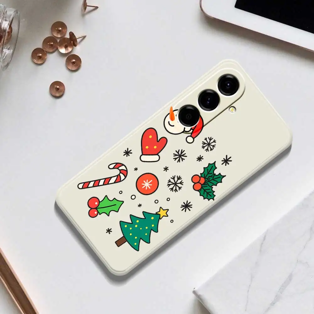 Funda de teléfono con temática navideña para Samsung Galaxy A56 A32 A23 A22 5G A32 A23 4G A55 A54 A53 A52 A51 A35 A34 A31 A25 A24 funda blanda