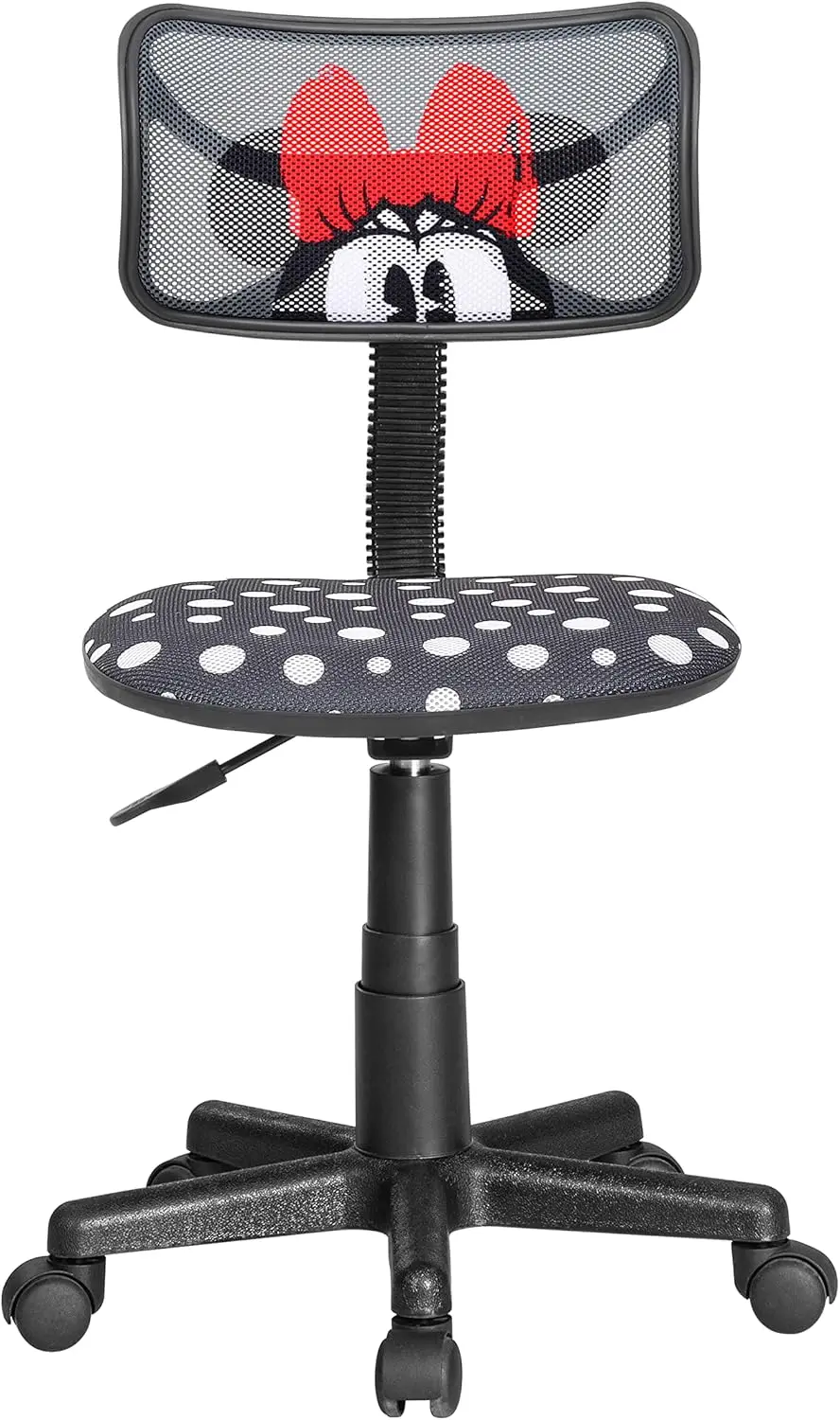

Minnie Mouse Adjustable Swivel Mesh Rolling Desk Chair, For Kids, Teens And Adults