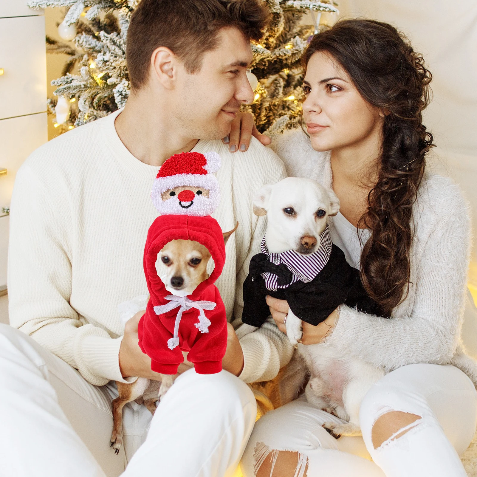 

Pet Sweater Adorable Dog Clothes Holiday Costume for Small Dogs Costumes Girl Outfits Christmas