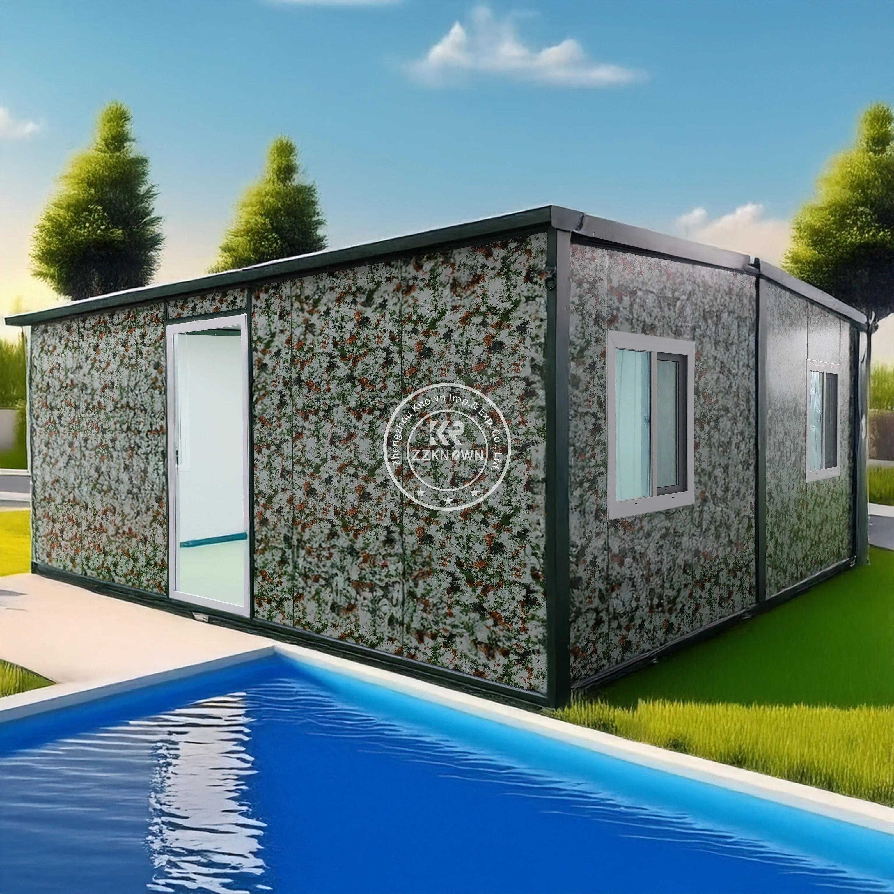 2025 Самый продаваемый прочный сборный дом длиной 20 футов. Современный складной контейнерный дом для жилых помещений для развития эко-реторт.