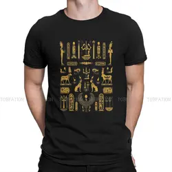 Ancient Egypt TShirt for Men Symbols Soft Summer Sweatshirts T Shirt Novelty Trendy Loose