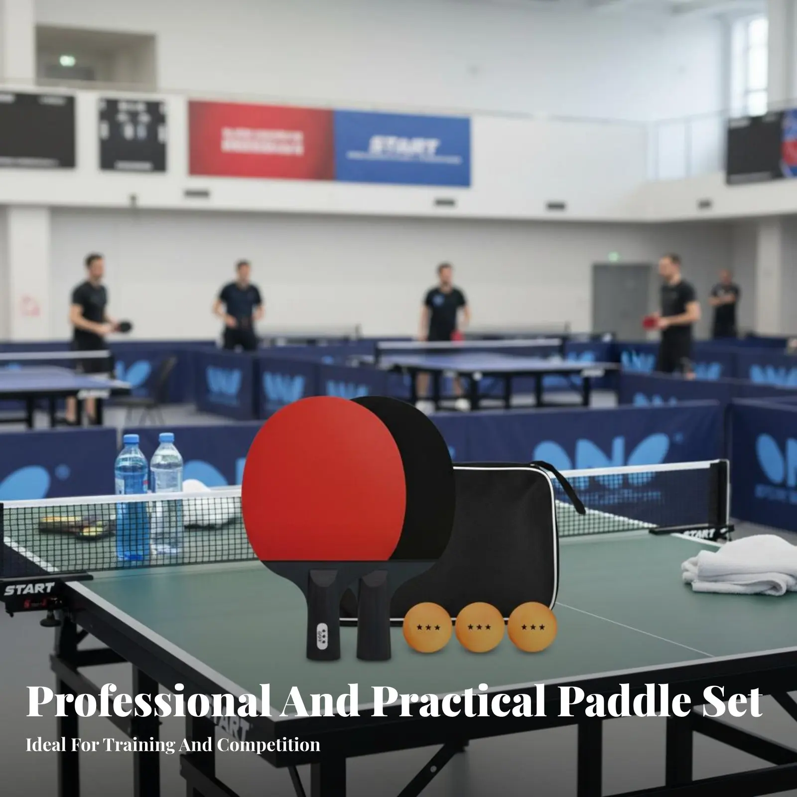 

Table Paddle Paddle Set Professional Grade Racket Sport Pong Racket and Sphere Kit 2-Player Table Paddle Set Carbon Blade Game