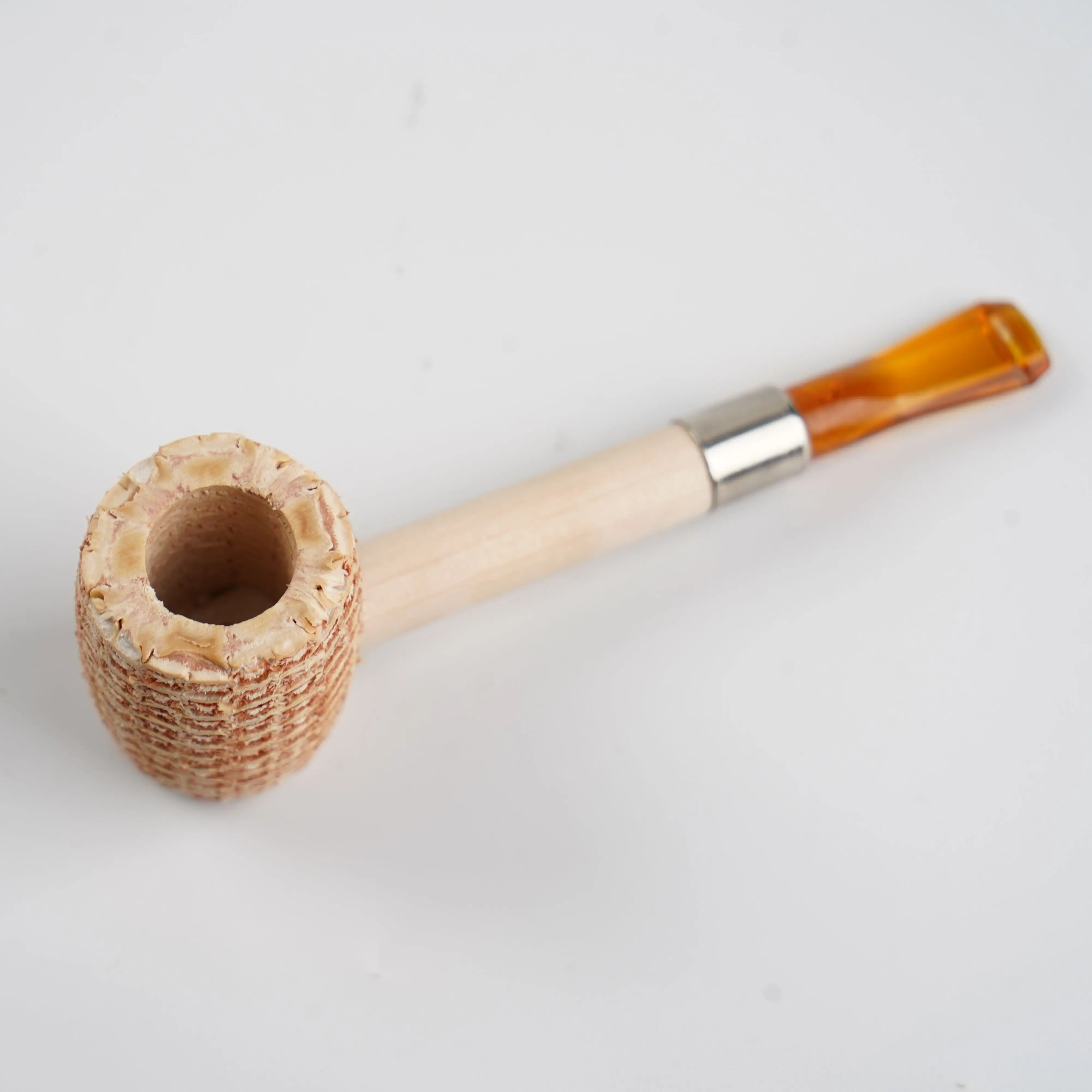 Medium Corn Pipes, Practice smoking Pipes , Beginner Pipes,  Disposable Pipes,  Hospitality Pipes,  Corncob Corn Tobacco Pipe