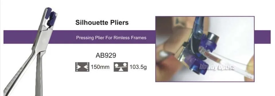 Quality Eyeglasses Silhouette Plier Rimless Glasses Plier AB929 AB930 AB931