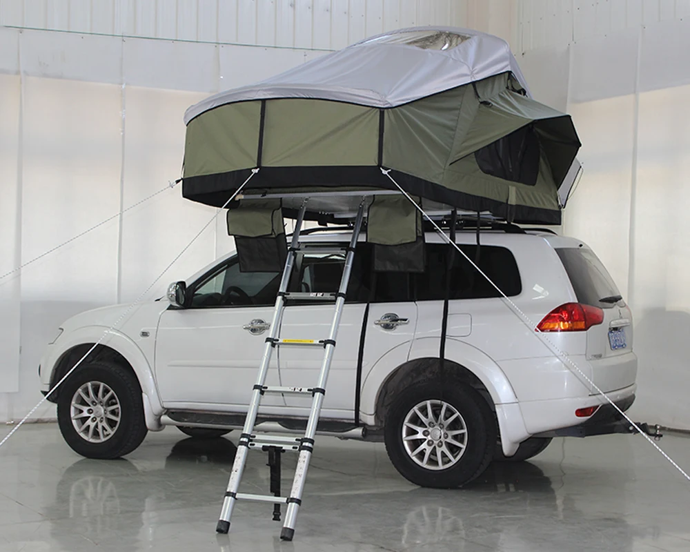 Tienda de campaña Sunday Outdoor Camper 4X4, venta al por mayor, tienda de campaña con aislamiento de concha suave y ligera para 4 personas