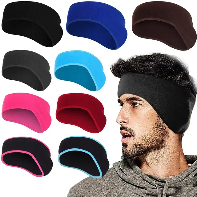 Polarowy podgrzewacz uszu Muff Outdoor zimowa opaska na głowę nauszniki opaska na głowę dla mężczyzn kobiet biegających na nartach na świeżym powietrzu nauszniki opaska na głowę