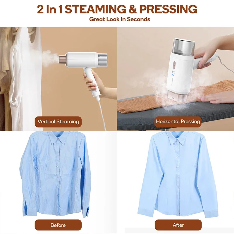 Electric Iron for Clothes Double Voltage Travel Steam Ironing Machine 120V/220V Hand-Held Clothing Steam Iron