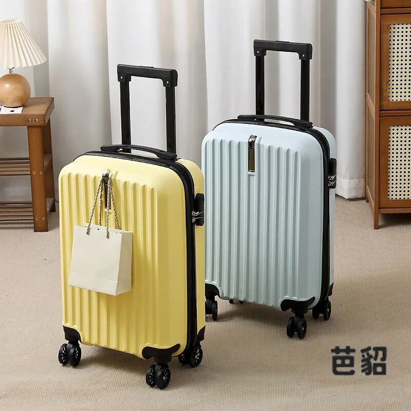 portable-20-inch-carry-on-fashionable-adult-student-luggage-with-hook-travel-suitcase-simple-design-pp-material-casual-style