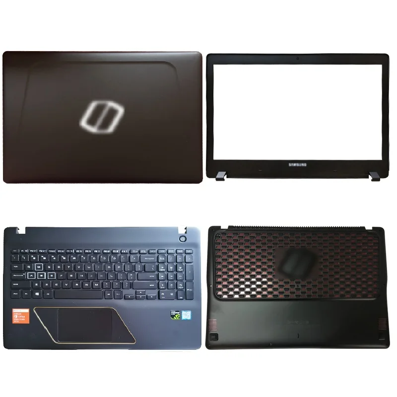 Nova laptops computador caso para samsung np800g5m np8500gm np810g5m portátil lcd capa traseira/moldura dianteira/dobradiças/encosto de mãos/caso inferior