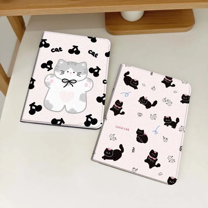 

Cute cartoon cat pattern For Samsung Galaxy Tab S6 S8 S9 S10 Lite FE 10.4 11 Inch 2022 2024 Tablet Case