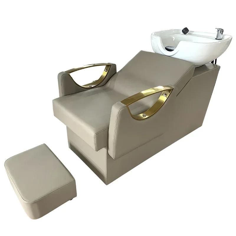 New High-End Shampoo Chair Lying Half Hair Salon Flushing Bed Hair Salon Shampoo Shop Factory Direct Sales