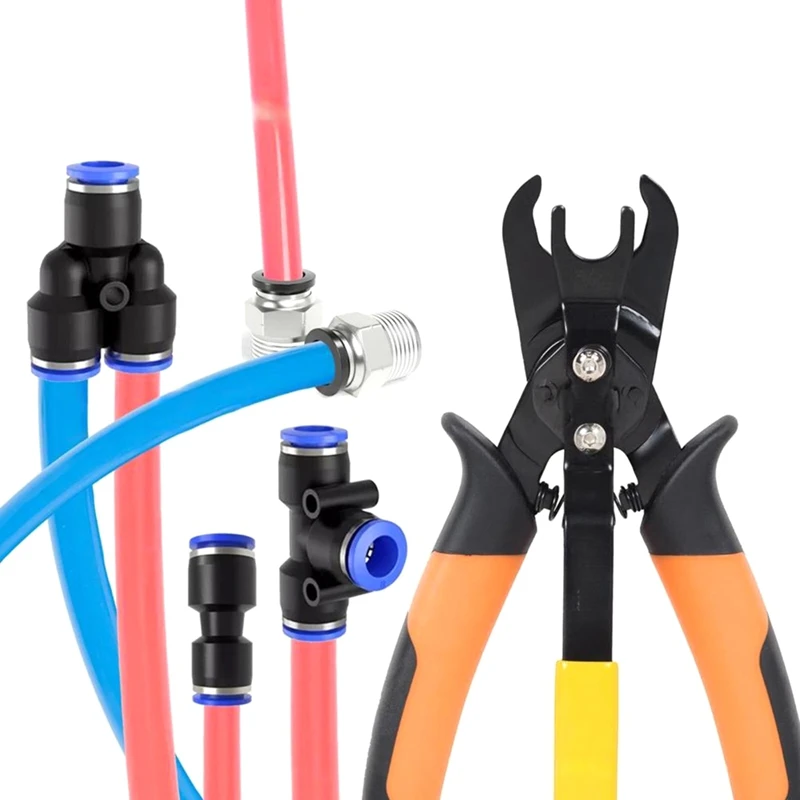 A49I-Pneumatic Disconnect Tool Disconnect Plier Set Push-to-Connect Pneumatic Fittings Removal Tool Quick Disconnect Air Hose - view 4
