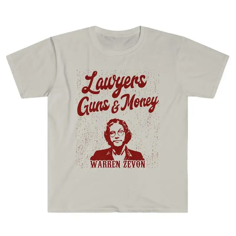 Warren Zevon avocats armes argent t-shirt pleine taille S 5Xl