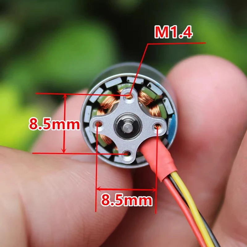 DIY ขนาดเล็กโดรนในร่ม FPV 1104มอเตอร์ไร้แปรงถ่าน1-2S 4300KV สำหรับ RC FPV Quadcopter ชิ้นส่วนโมเดลเครื่องบิน