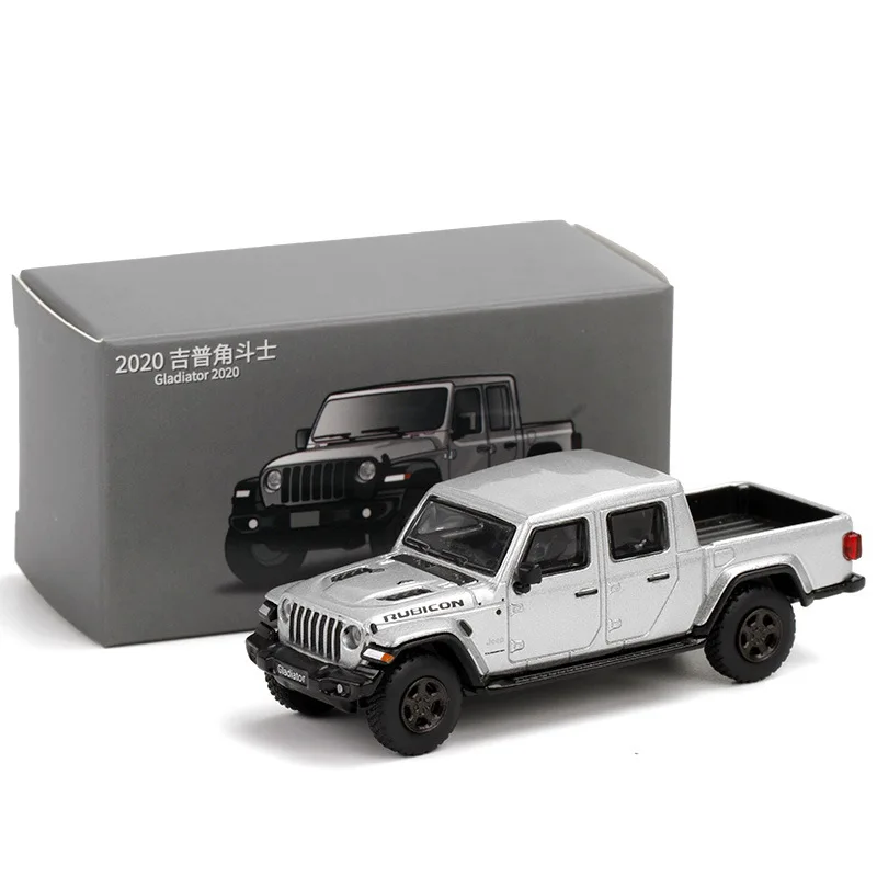 1:64 Jeep Rubicon Gladiator Pickup Truck Miniature Model, JKM 1/64 Toy Car Vehicle Free Wheel Diecast Alloy Collection Gift