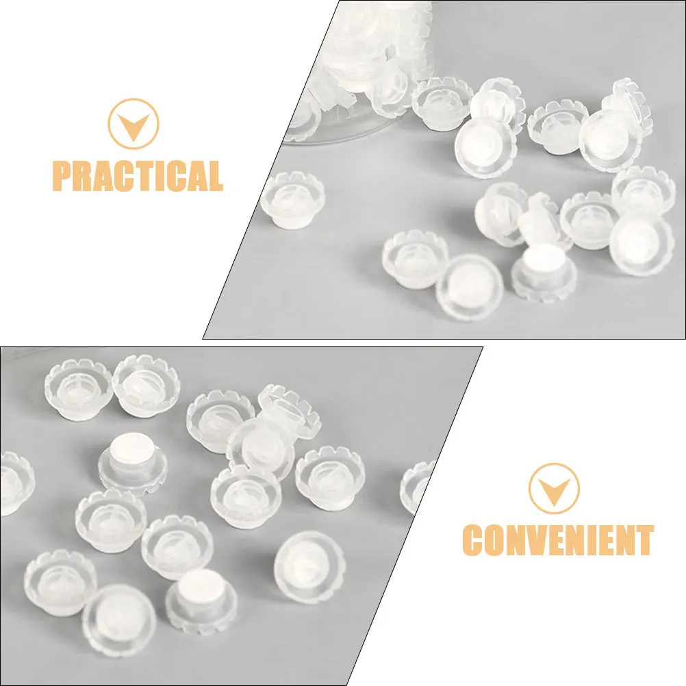 120Pcs Eyelash Grafting Glue Cups Self-Adhesive Base Lash Extension Holder Tools Eyelash Extension Supplies Lash Cups