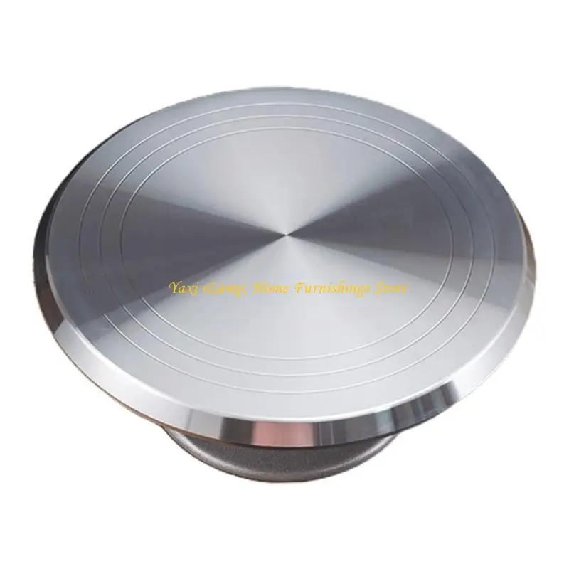 W8EA 10 Inch Cake Turntable Platform Stainless Steel Rotating Baking Stand Decorating