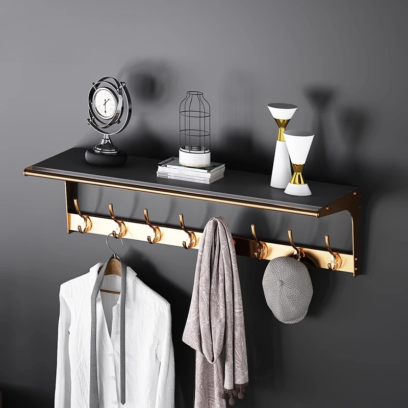 

Nordic Wall-Mounted Coat Rack - Carbon Steel Entryway Organizer with Anti-Rust Finish & Heavy-Duty Clothes Hooks