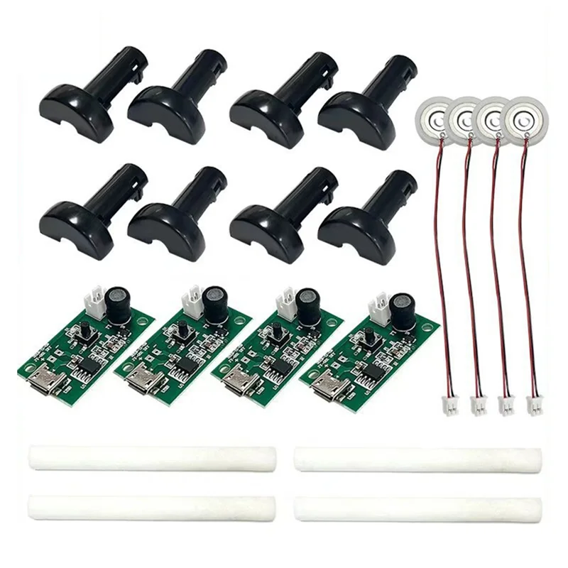 Exquisite-4Pcs DC 5V Switchable Humidifier Module Atomization Control Board DIY Ultrasonic Atomizer Micro-Interface