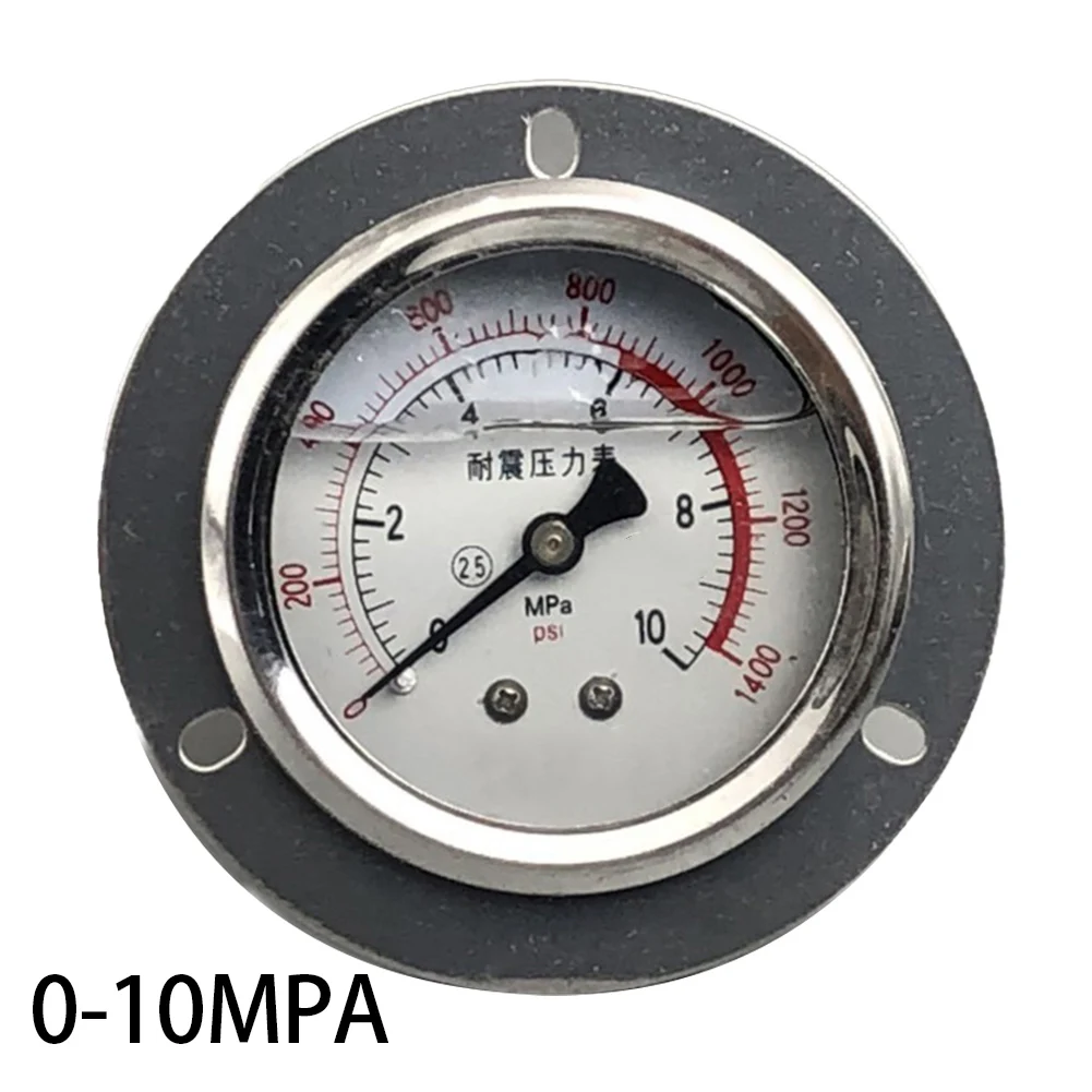 Industrial Monitoring Silver YN-60ZT Pressure Gauge Hydraulic Gauge Corrosion-resistant Material Easy Installation