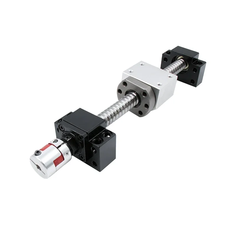 2026 NewHLTNC Ball Screw Set SFU2510 100-6000mm With Ball Nut End Machine With BK20/BF20 Support+nut Holder+coupling For CNC Rou
