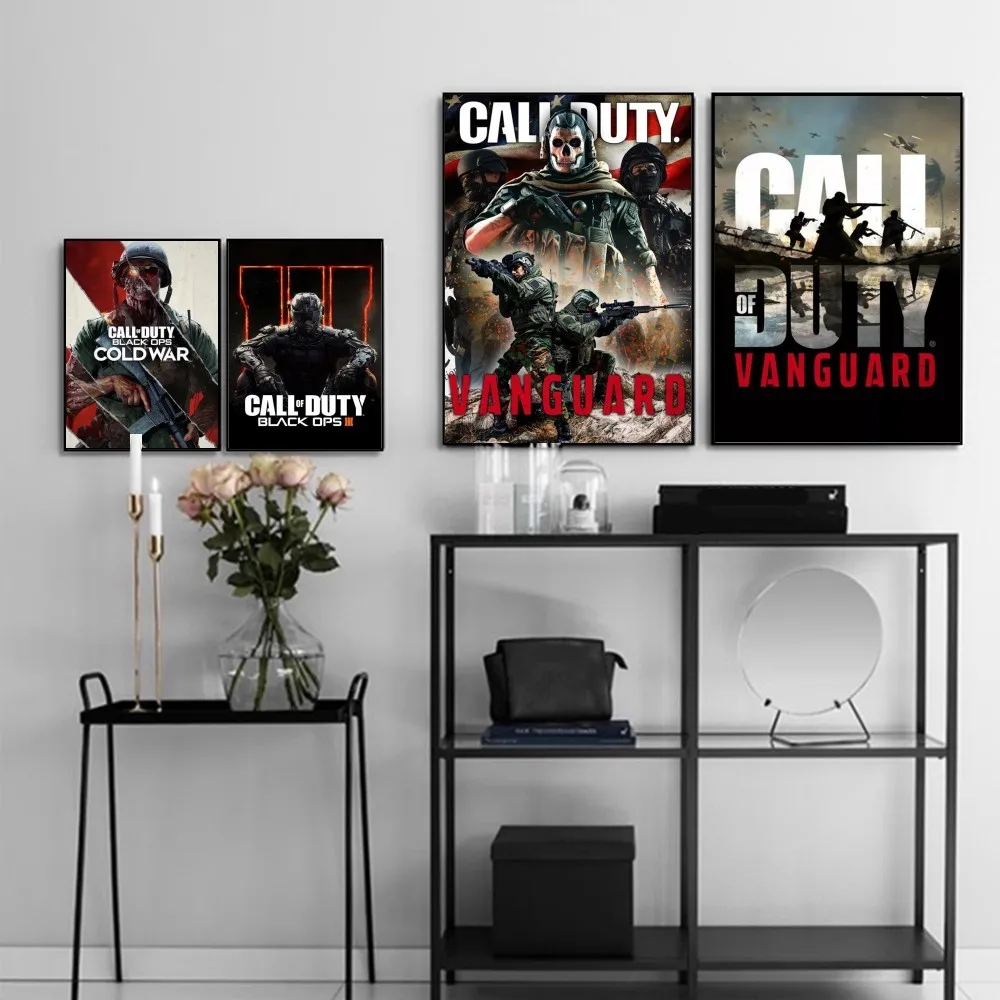 Call Of Duty Classic Anime Poster Vintage Posters Sticky Retro Kraft Paper Sticker DIY Room Bar Cafe Kawaii Room Decor