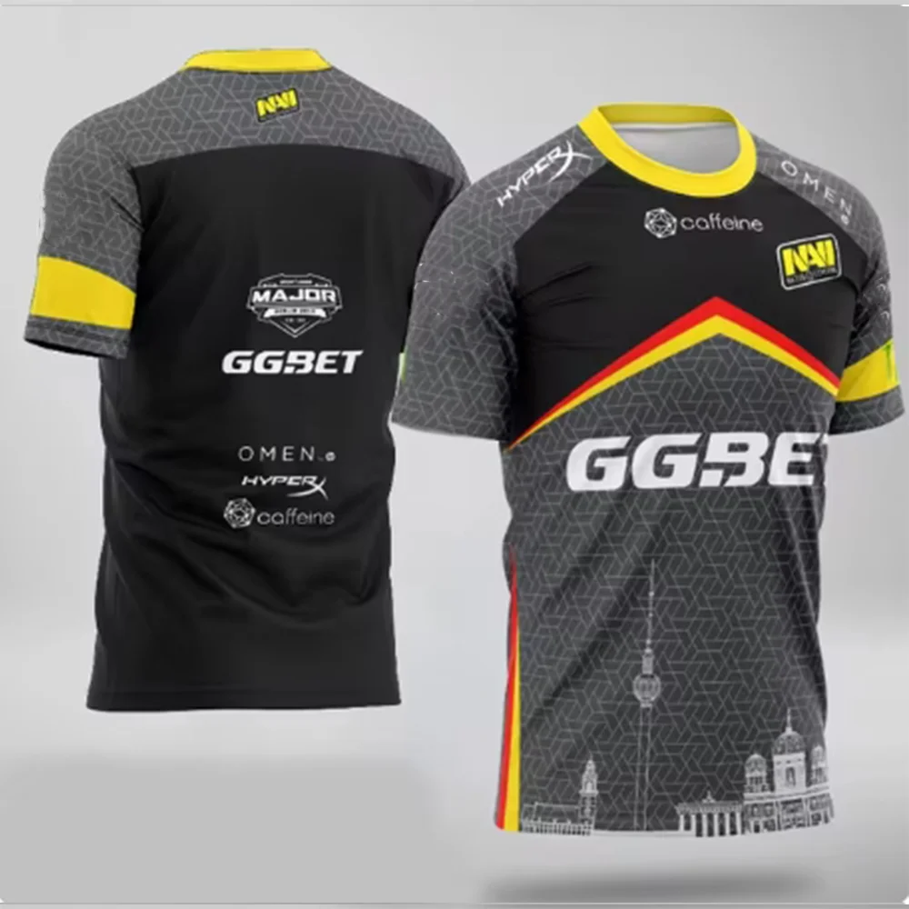 2024 The new 2024 CSGO Esports NAVI Team Uniform Summer Breathable Casual Sports T-shirt 3D HD Printed Shirt Shipped Quickly