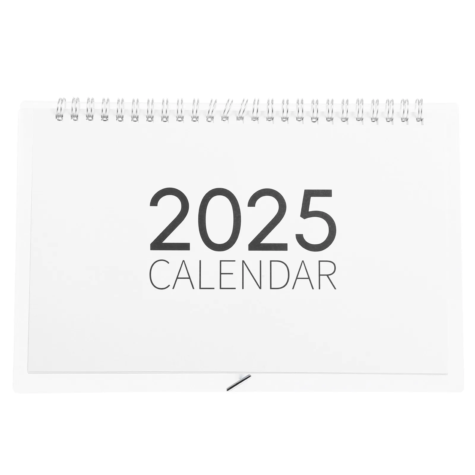 2025 Desk Pad Calendar Minimalist Desktop Standing Flip Table Calendar Large Monthly Planner Office Desk Use Stand