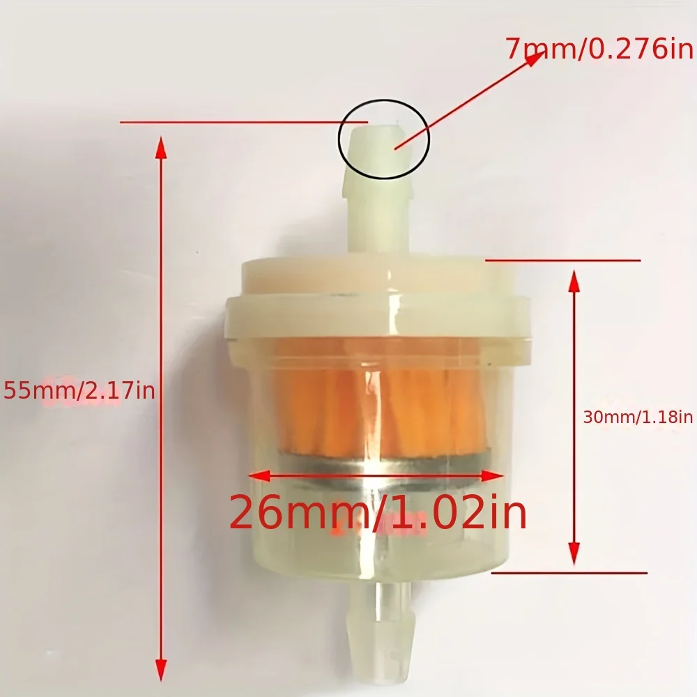 New 30 Pack Universal Gasoline Fuel Filter for Scooter Motorcycle Moped Buggy ATV Fuel Filter