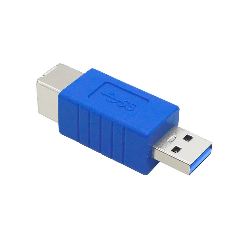 1 unids/lote Superspeed USB 3,0 tipo A macho A 3,0 tipo B hembra M/F Adaptador convertidor