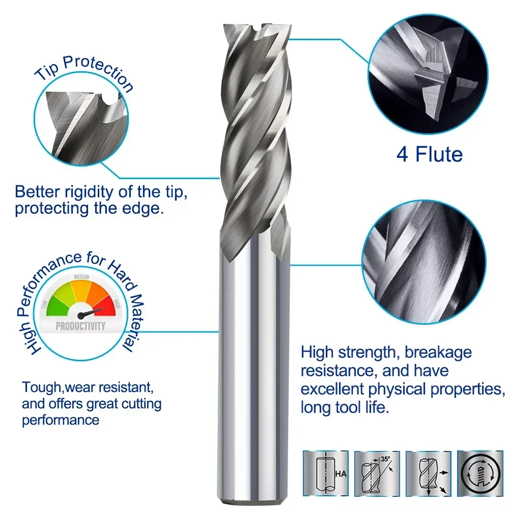 Imagem -05 - Hss End Mill para Madeira e Metal Fresa Bit Roteador Máquina Cnc Bit Roteador mm mm mm mm mm mm Milímetros Milímetros 10 Milímetros 12 Milímetros 10 Peças