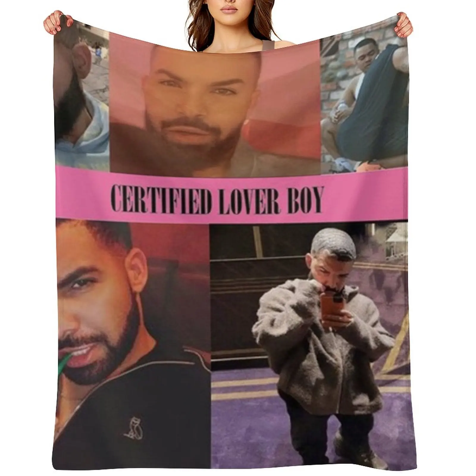 

BBL DRAKE Throw Blanket Soft Plush Plaid Plush for winter Summer Blankets