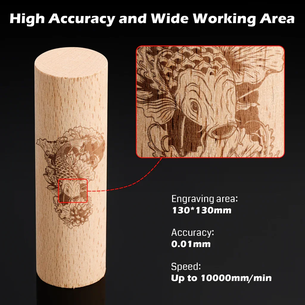 Imagem -05 - Acessórios para Gravador a Laser Wainlux Kit em para Máquinas de Gravação K10 x1 l8 z6 Mandril Multi Mandíbula para Anel Garrafas Cilíndrico