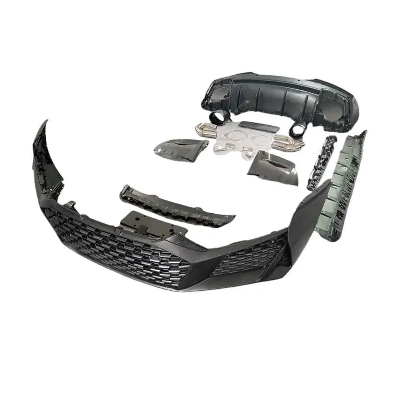 

Complete body kit for R8 upgrade PP molded front and rear bumpers rear bumper side skirts