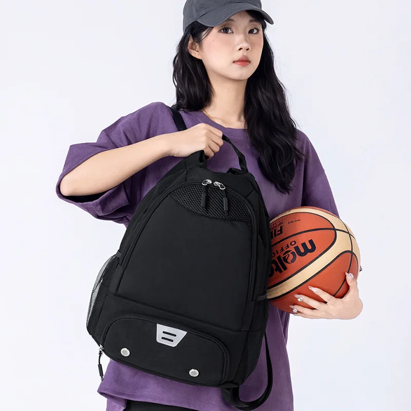21L Large Capacity Basketball Sports Backpack Waterproof Shoe Compartment Drawstring Storage Bag Men Travel Cycling Camping Bags view 6