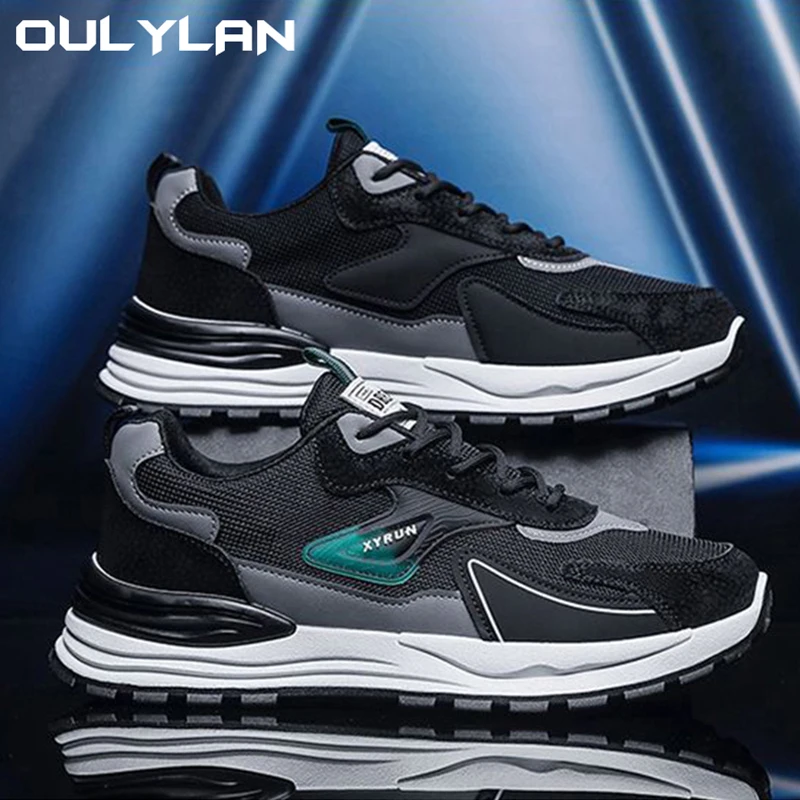 

OULYLAN Outdoor Casual Sport Shoes Men Comfortable Breathable Anti-skid Wear Resistance Sole Lightweight Running Sneaker