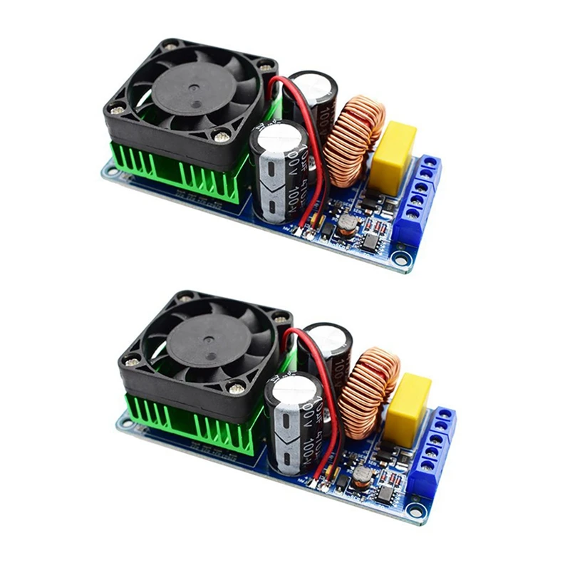 

2Pcs IRS2092S High Power 500W Class D HIFI Digital Power Amplifier Board Finished Mono/Super LM3886