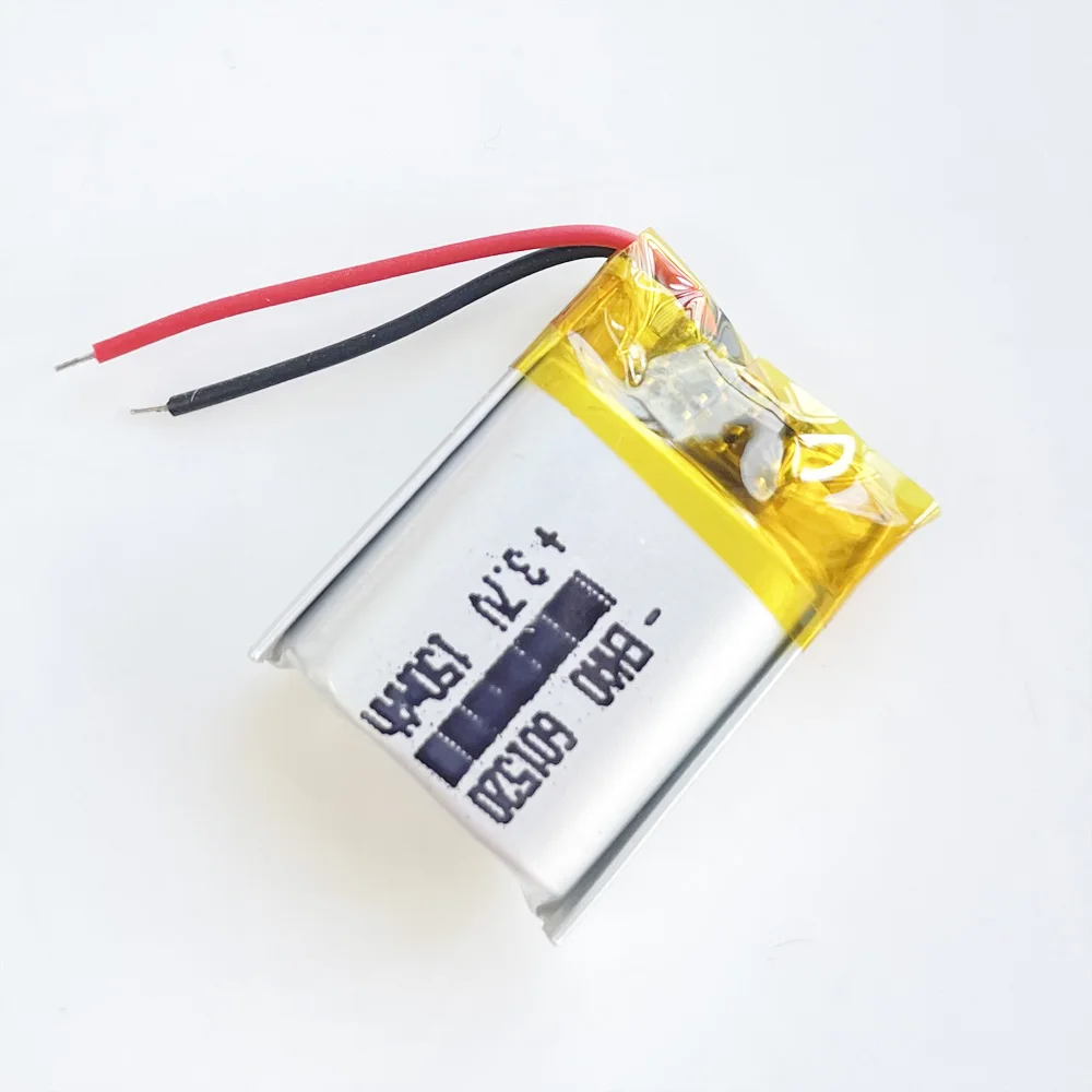 4 szt. Akumulator litowo-polimerowy Lipo 3,7 V 150 mAh 601520   Do zestawu słuchawkowego Bluetooth MP3 wideo, dyktafonu, bransoletki, światła