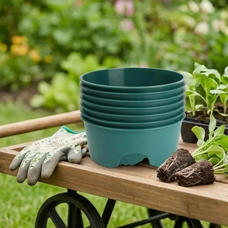 1/2/4Pcs Round Plant Support Grow Rings, Garden Protector Edging For Deep Watering Grass Blocking Flower Vegetable Planting